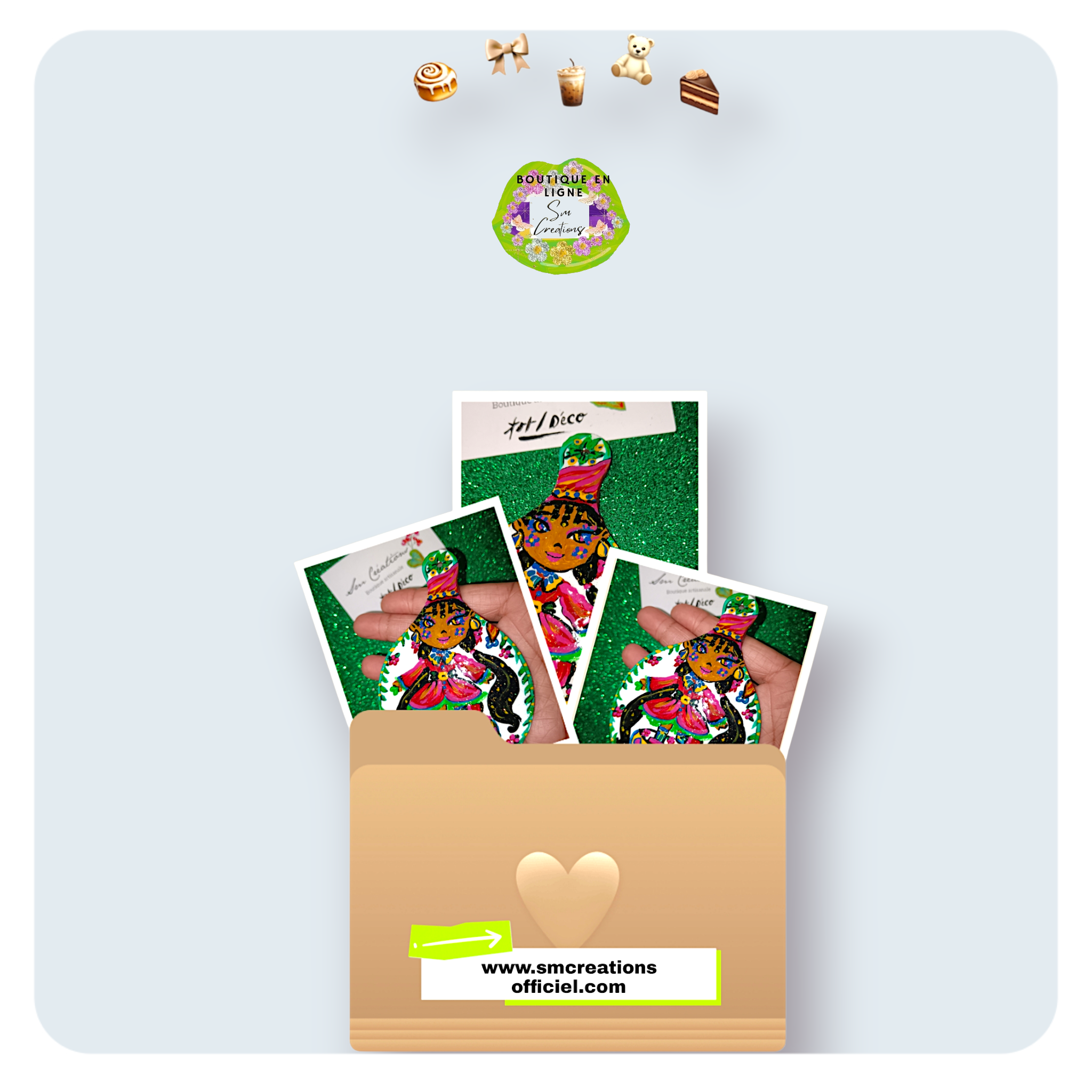 Peinture décoratif joviale ''Cavalcade Memories''| Signé Sm