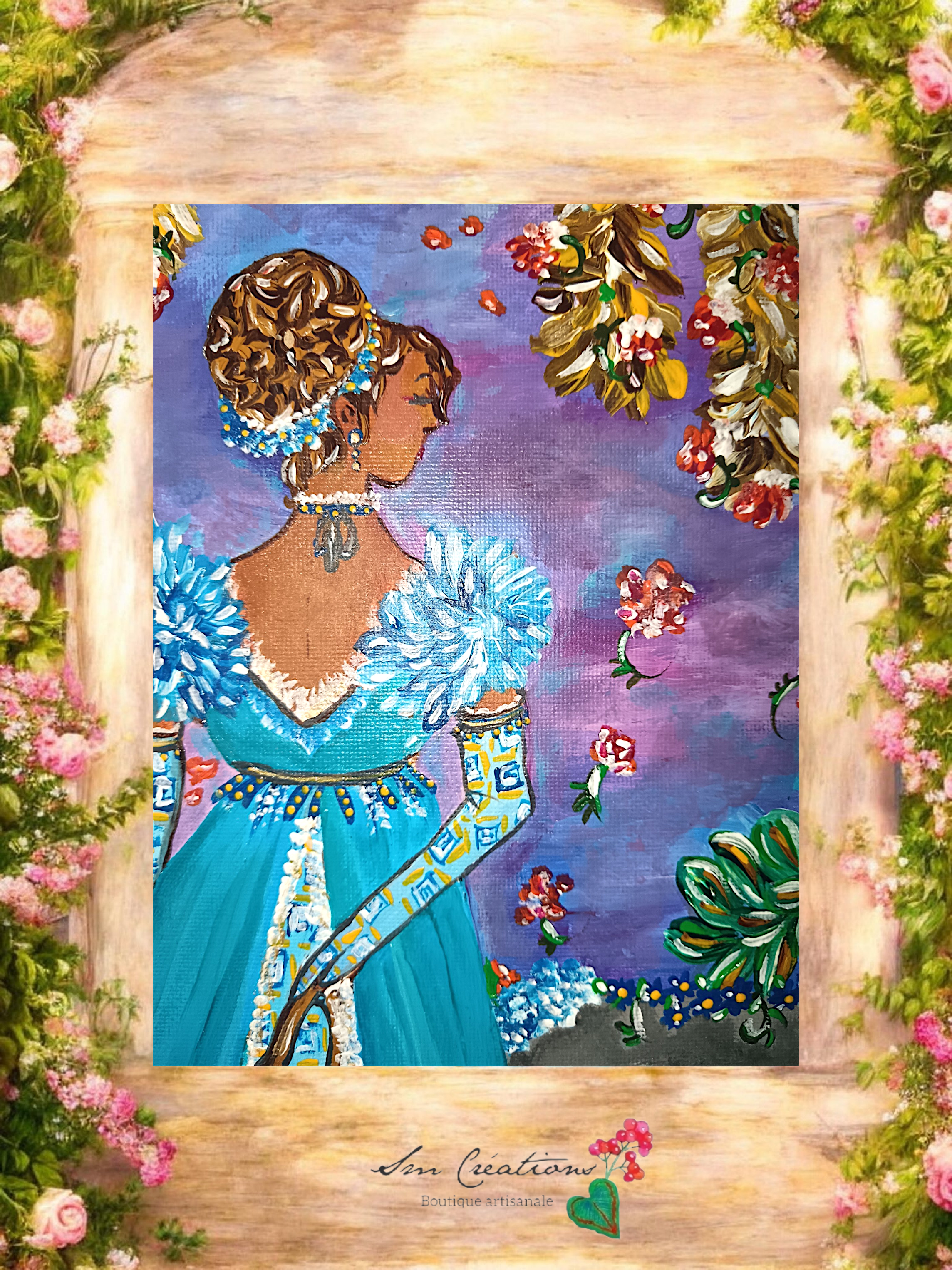 Tableau d'ambiance Art Lover ''Au delà du mur'' Exemplaire unique signé avec certificat d'authenticité/ Année 2026
