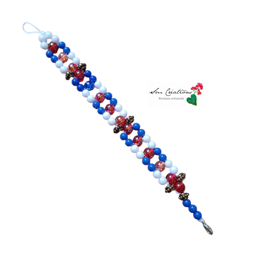 BRACELET TRICOLORE / Coloris Bronze - Handmade