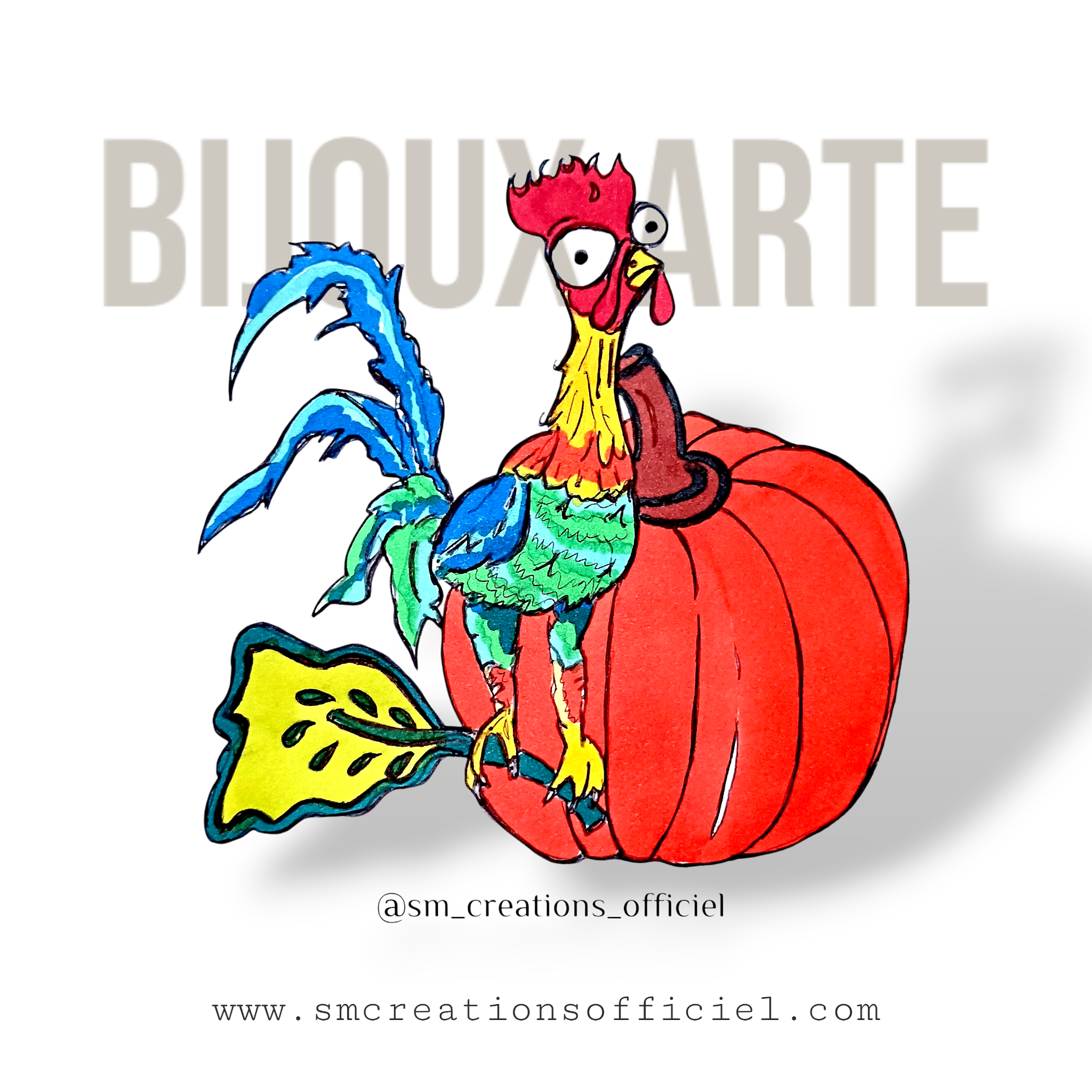 Boucle d'oreille Arte | ''Allô Oui Ne (tkt pas)'' 95% Naturel