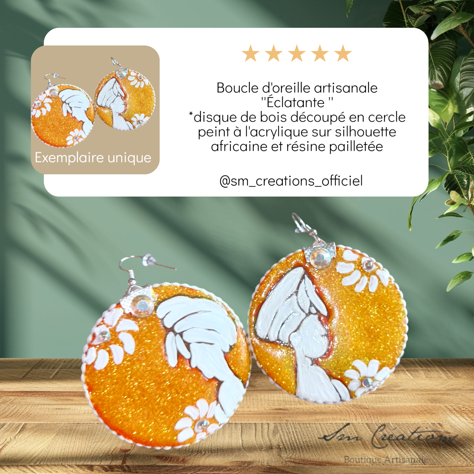 Boucle d'oreille créoles artisanales | Sélection Arte | Silhouette Edition 2025/2026