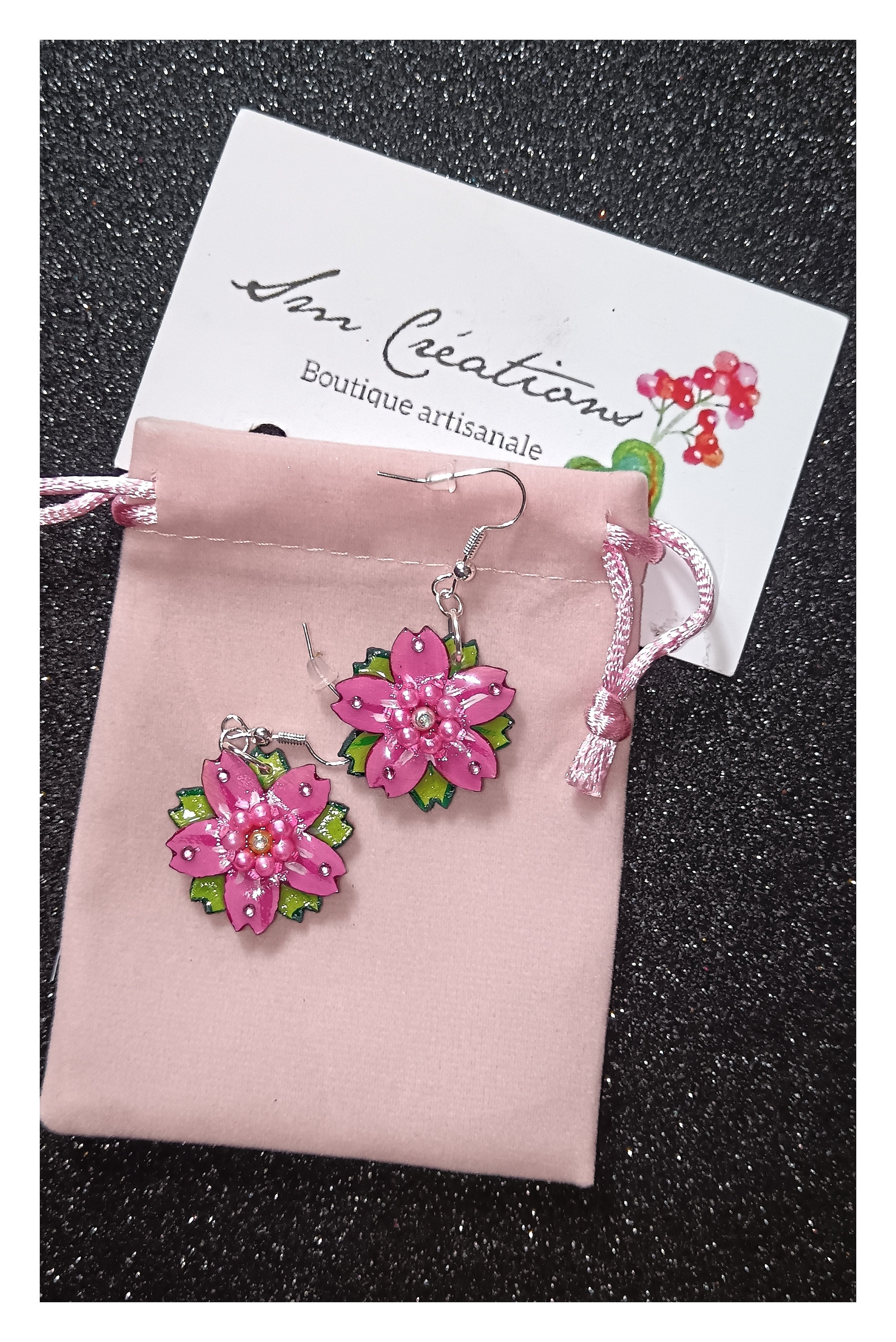 Boucle d'oreille Arte | ''Lotus de saison '' 95% Naturel