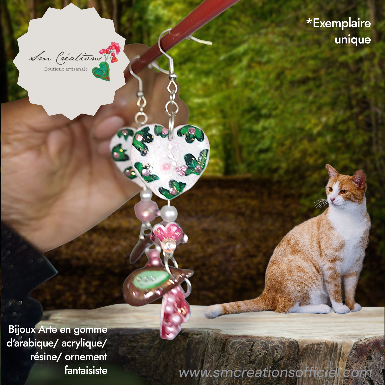 Boucle d'oreille Arte ''Célestine'' | 95% Naturel