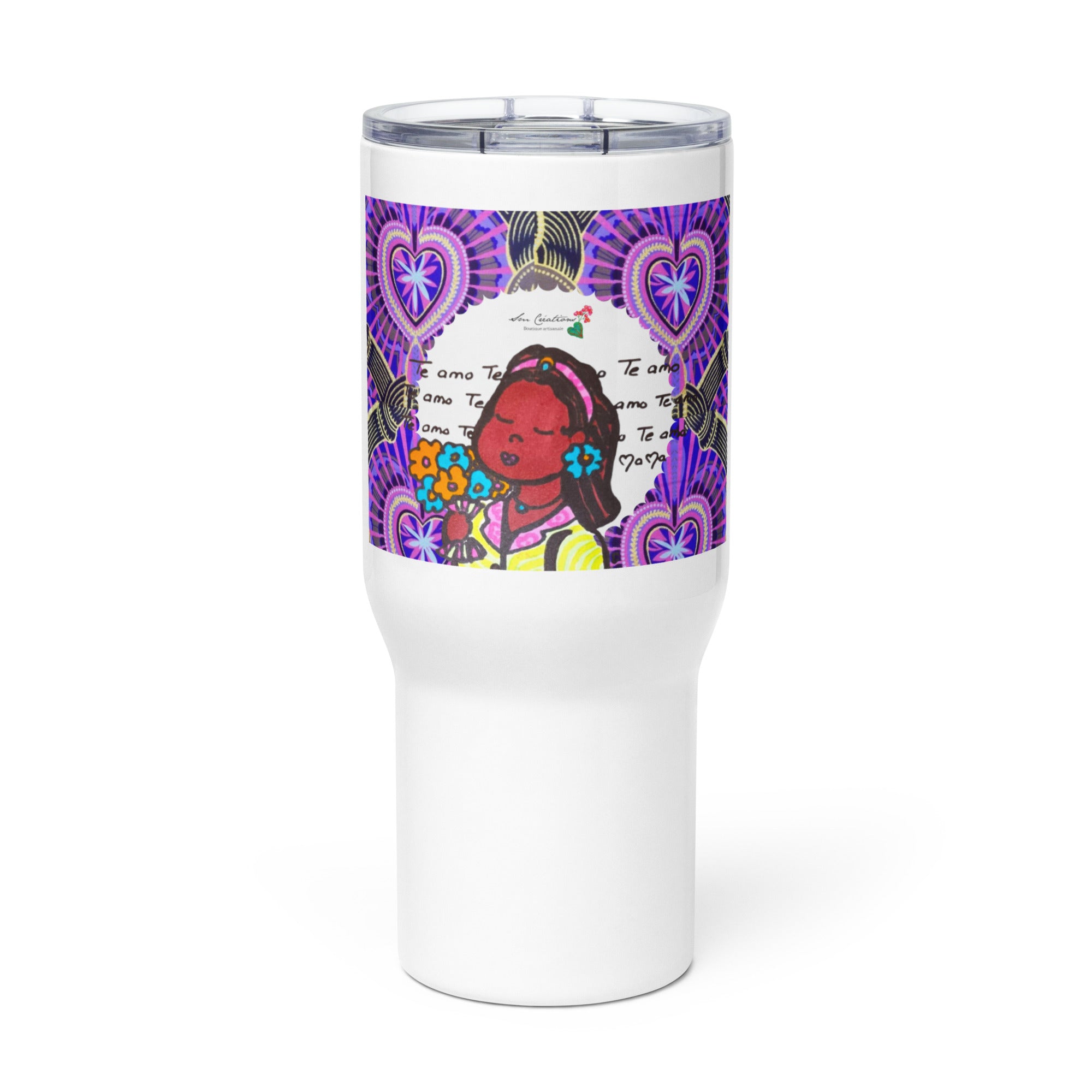 Mug avec anse Idees Cadeaux "Doux Messages" Maxi Format 25 oz - Design Personnage "Petite Mama"2025