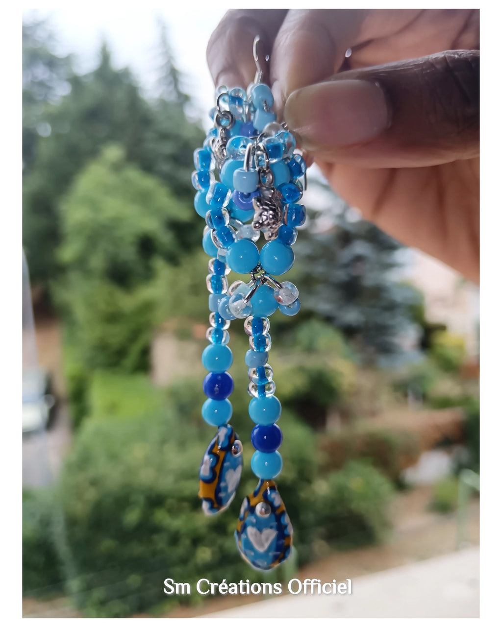 Boucle d'oreille artisanale ''Cascadé'' Edition 2025
