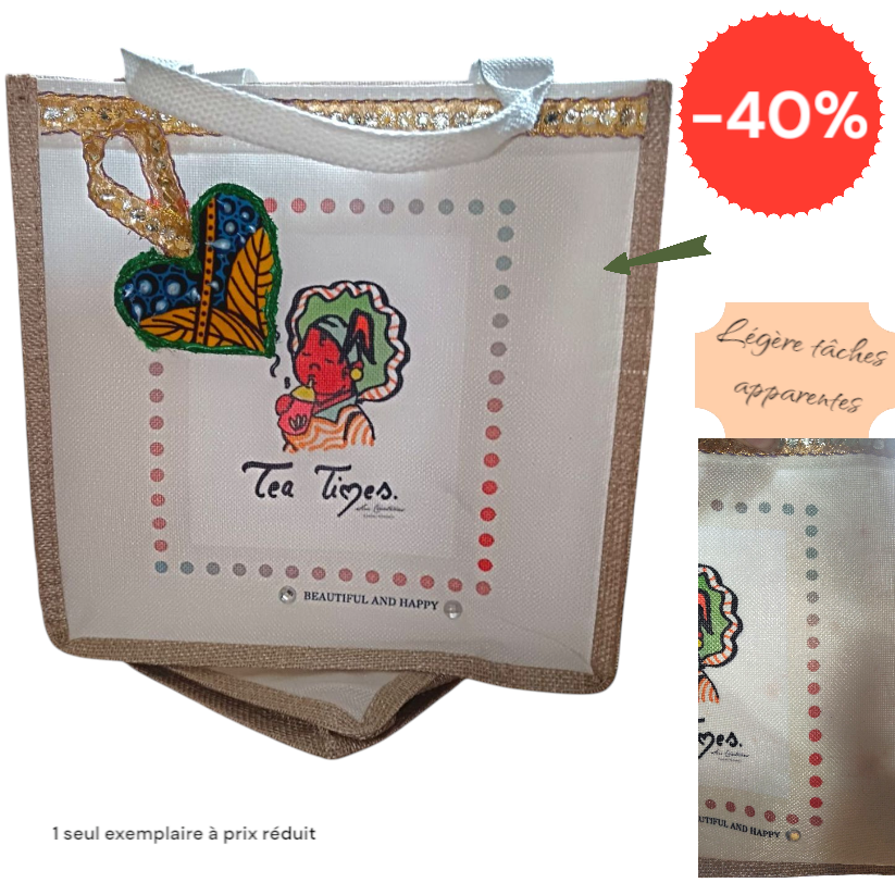 1 exemplaire - Sac artisanal ''Tea Times / Petite Mama'' Printemps-été 2025 sur Édition limitée* Anti-Gaspi 🌱