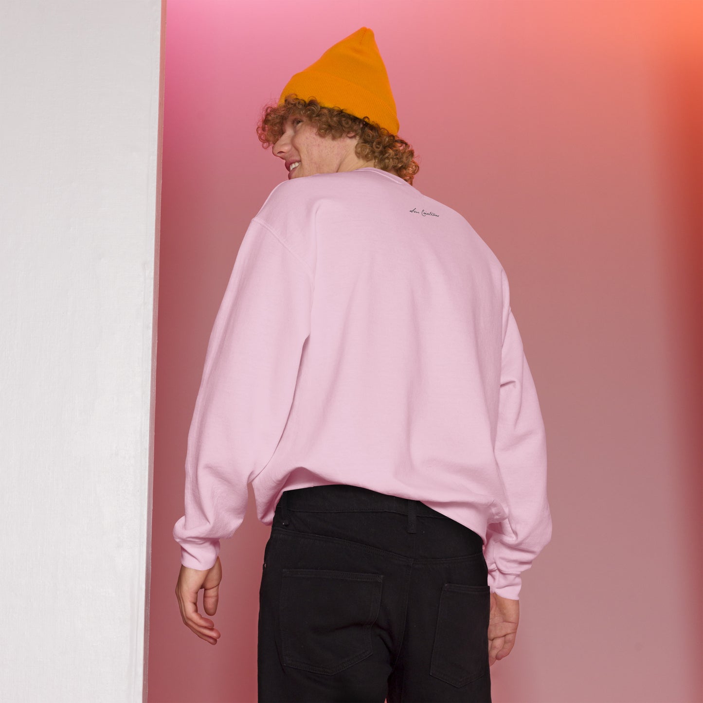 Sweat Unisexe à Col Rond ''Coeur Marguerite " type Golden Rose/ Spring Summer 2025