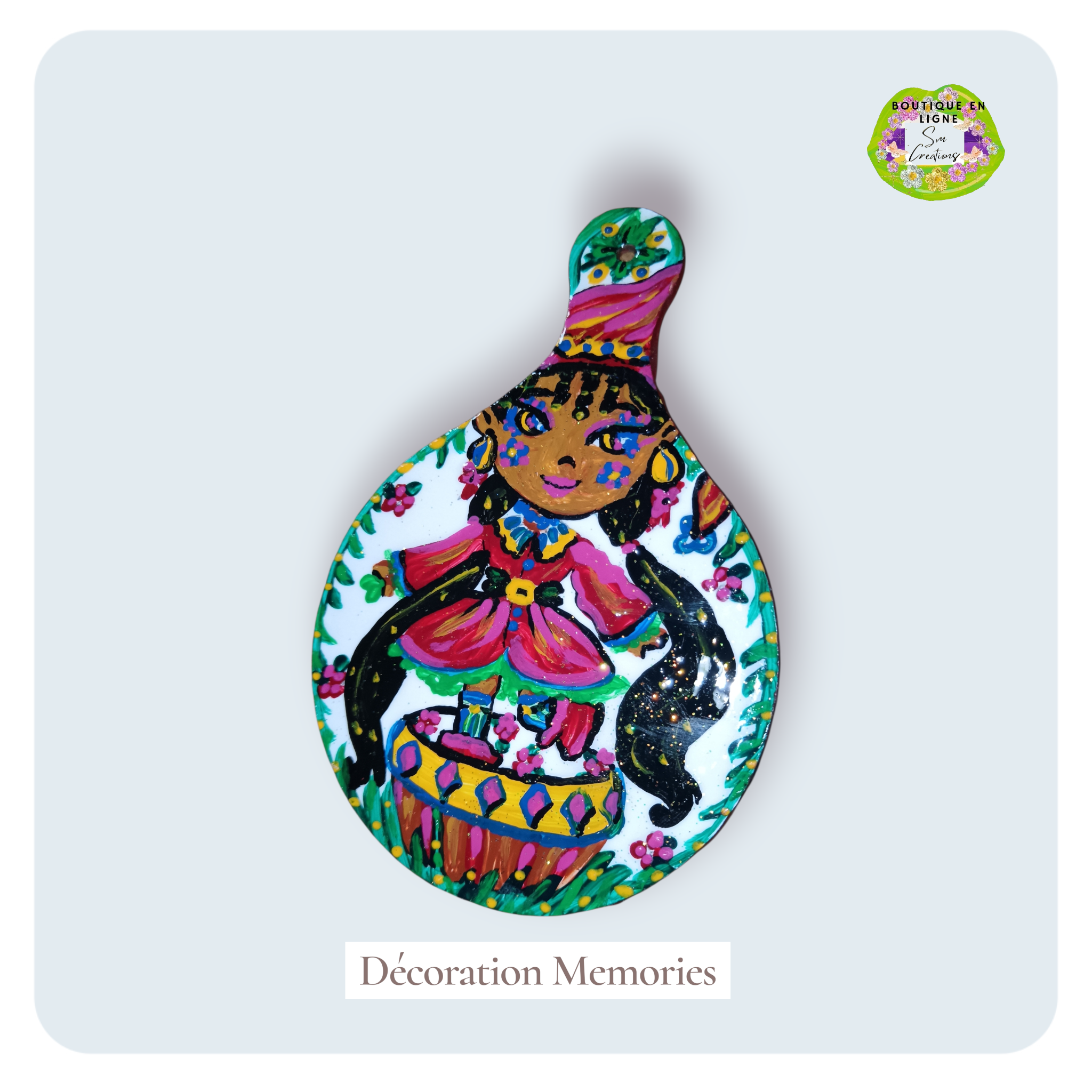 Peinture décoratif joviale ''Cavalcade Memories''| Signé Sm