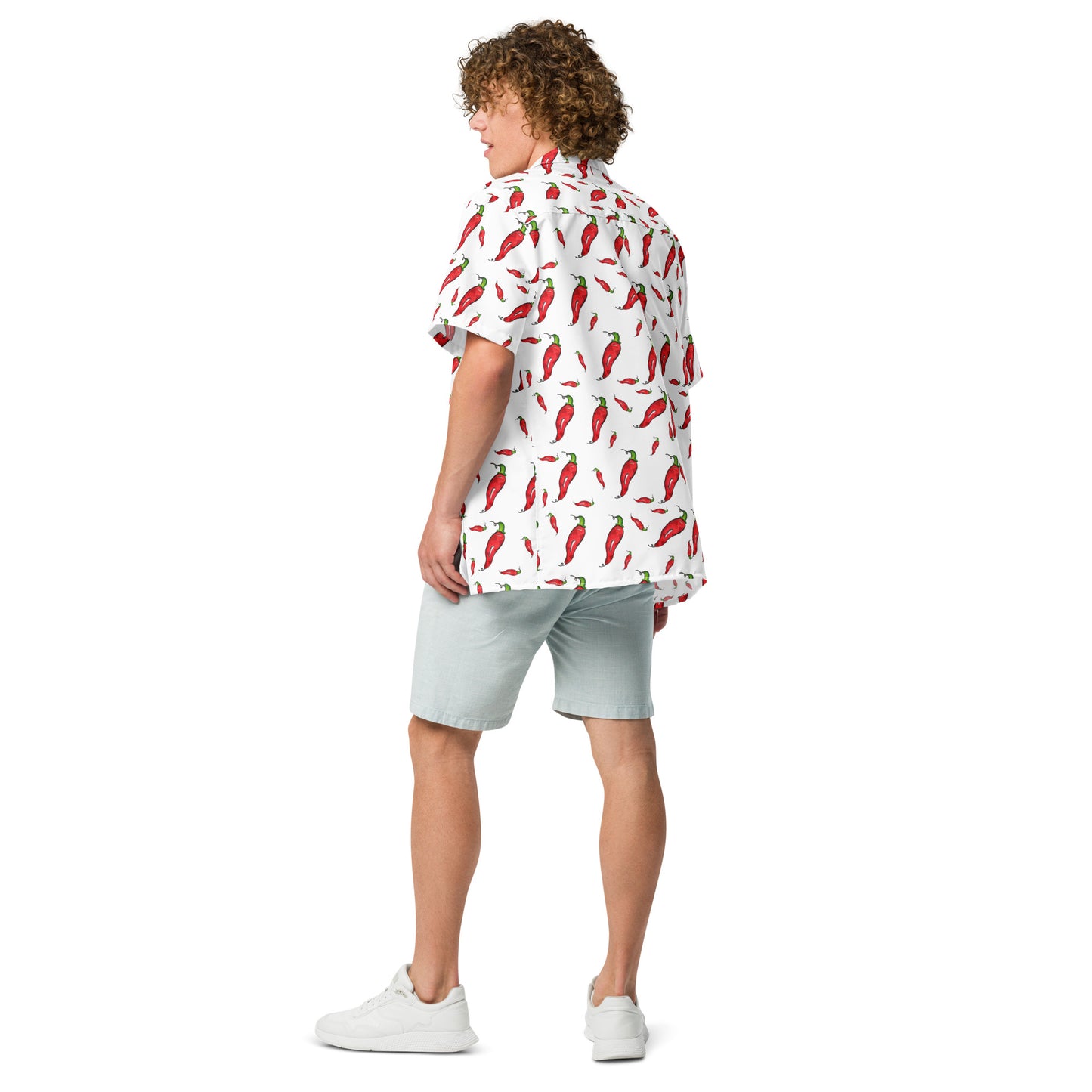 Chemise tendance à boutons unisexe ''Piment'' Printemps Été 2025