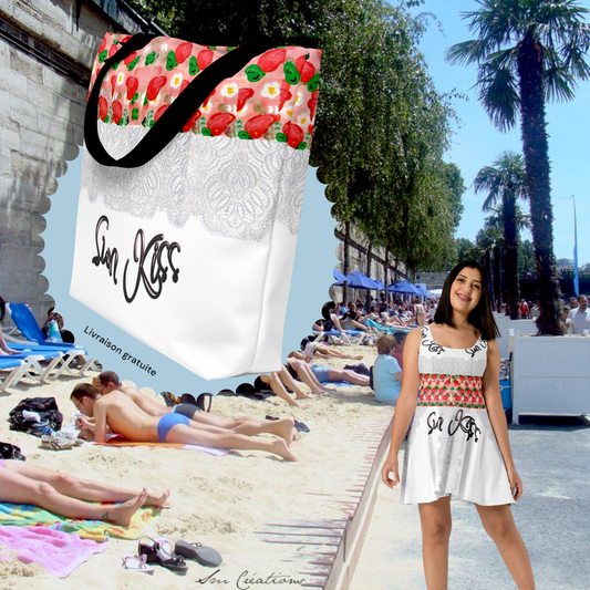 Tote bag large ''Sun Kiss'' SUMMER 25'